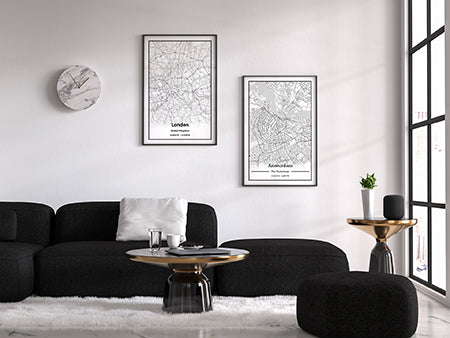 Custom streetmap artwork